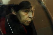 Patricia Dagorn, surnommée la "Veuve noire de la Côte d'Azur", arrive à la cour d'assises d'Aix-en-Provence, le 15 janvier 2018 à Nice