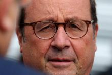 François Hollande à Hirson (Aisne), le 3 octobre 2018