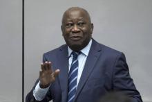 L'ancien président ivoirien Gbagbo à la Cour pénale internationale (CPI) le 15 janvier 2019 à La Haye