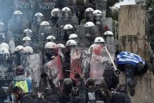 La manifestation contre le nouveau nom de la Macédoine a rassemblé 60.000 personnes selon la police, 100.000 selon les organisateurs, le 20 janvier 2019 à Athènes