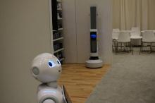 Le robot Pepper de la société japonaise SoftBank Robotics au CES de Las Vegas, le 8 janvier 2019