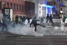 Heurts entre manifestants et forces de l'ordre lors d'un rassemblement de "gilets jaunes" à Strasbourg, le 2 février 2019