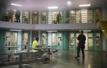 Une unité du centre Theo Lacy à Orange (Californie), une prison du Comté où sont aussi incarcérés certains migrants arrêtés par la police de l'immigration fédérale, le 14 mars 2017