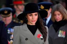 Meghan Markle, qui doit épouser samedi le prince Harry, lors d'une cérémonie à Londres le 25 avril 2018.