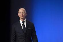 Jeff Bezos, fondateur milliardaire de Blue Origin, à Oxen Hill, dans le Maryland (Etats-Unis), le 19 septembre 2018