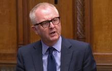Le député travailliste Ian Austin à la Chambre des Communes, sur une photo extraite d'une vidéo du Parlement, le 30 octobre 2018