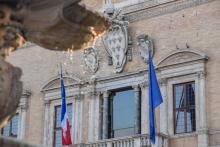 La façade du palais Farnèse à Rome, qui abrite l'ambassade de France, le 7 février 2019