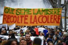 Des manifestants protestent contre le mal logement à Marseille, le 2 février 2019