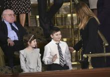 Le jeune Joshua Trump (photo fournie par le service de presse de la Maison Blanche le 5 février 2019)