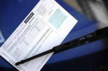 Une amende sur une voiture le 27 mars 2012 à Rennes