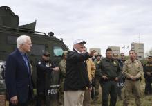 Le président américain Donald Trump près de la frontière avec le Mexique, le 10 janvier 2019