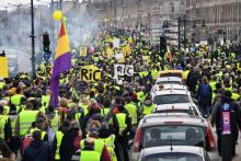 Manifestation de "gilets jaunes" à Bordeaux, le 9 février 2019