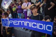 Des femmes manifestent contre les enlèvements et les féminicides, le 2 février 2019 à Mexico