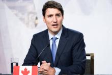 Le Premier ministre canadien Justin Trudeau photographié en décembre à Montréal.