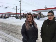 Martha Hernandez (à gauche) et Ana Suda à Havre, dans le Montana (Etats-Unis), le 23 janvier 2019