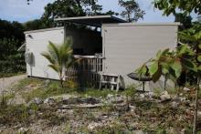 Un logement dans un camp de réfugiés à Nauru, le 2 septembre 2018