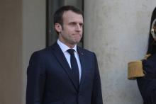 Emmanuel Macron à l'Elysée à Paris, le 27 février 2019