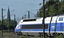 Une rame de TGV, le 3 juillet 2016 à Strasbourg