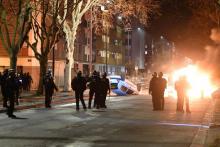 Scène de violence urbaine à Grenoble, le 6 mars 2019