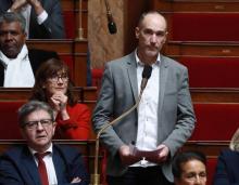 Le député LFI Loïc Prud'homme, le 5 mars 2019 à l'Assemblée nationale à Paris