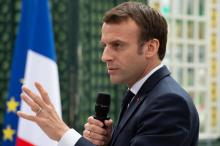 Le président Emmanuel Macron lors du grand débat à Bordeaux le 1er mars 2019