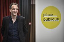 L'essayiste et fondateur du mouvement "Place publique" Raphaël Glucksmann à Montreuil, près de Paris, le 15 novembre 2018
