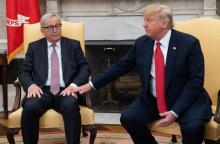 Le président américain Donald Trump et le président de la Commission européenne Jean-Claude Juncker, le 25 juillet 2018 à la Maison Blanche, à Washington