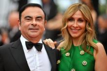 Carlos Ghosn et son épouse Carole au Festival de Cannes, à Cannes le 26 mai 2017