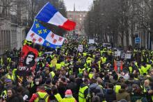 Manifestation de "gilets jaunes" à Lille le 2 mars 2019