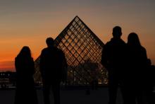 La pyramide du Louvre le 21 mars 2019