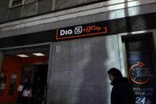 Un supermarché Dia à Madrid le 5 février 2019. La chaîne de grande distribution est au bord de la faillite