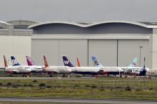 Des appareils de diverses compagnies sur le tarmac de l'aéroport de Toulouse-Blagnac, le 19 octobre 2017