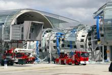 Le terminal 2E de l'aéroport de Roissy effondré le 23 mai 2004