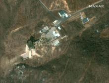 Image satellite du site de lancement de fusées de Sohae, en Corée du Nord, le 5 décembre 2018