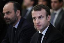 Le président Emmanuel Macron et le Premier ministre Édouard Philippe le 10 décembre 2018 à Paris