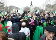 Manifestation contre une cnquième candidature d'Abdelaziz Bouteflika à la présidentielle ne Algérie, le 3 2019 mars à Paris