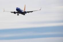 Un Boeing 737 Max 8 de Southwest Airlines approche de l'aéroport Baltimore Washington International le 11 mars 2019