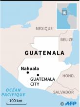 Localisation de Nahuala (Guatemala) où un camion a tué des villageois attroupés sur la chaussée jeudi