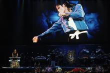 Service funéraire de Michael Jackson en juillet 2009.