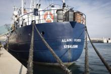 Le bateau Alan-Kurdi de l'ONG Sea-Eye, le 10 février 2019 à Palma de Majorque, aux Iles Baléares