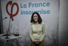 La tête de liste de La France insoumise aux Européennes Manon Aubry pose à Paris, le 14 janvier 2019