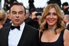 Carole et Carlos Ghosn au festival de Cannes le 11 mai 2018