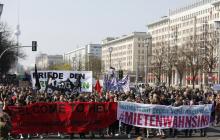 Manifestation à Berlin le 6 avril 2019, contre la gentrification et la hausse des loyers