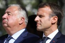 Emmanuel Macron et Gérard Larcher en septembre 2018