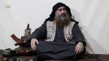 Capture d'écran d'une vidéo où apparaît Abou Bakr al-Baghdadi, publiée par le média de propagande Al-Furqan le 29 avril 2019