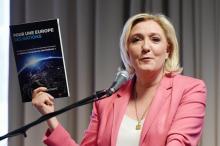 Marine Le Pen, présidente du Rassemblement National, le 15 avril 2019 à Strasbourg