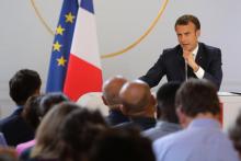Emmanuel Macron donne une conférence de presse à l'Elysée, le 25 avril 2019