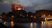 Notre-Dame en flammes, à Paris le 15 avril 2019