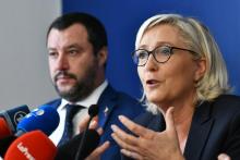 Matteo Salvini et Marine Le Pen en octobre 2018 à Rome