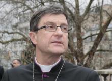 Eric de Moulins-Beaufort, alors évêque auxiliaire de Paris, le 25 mars 2016 à Paris